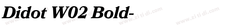 Didot W02 Bold字体转换